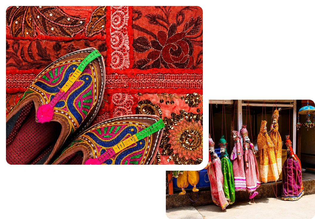Traditional Rajasthan craft and culture encountered with local context
